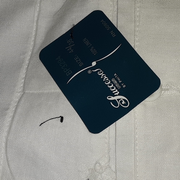 Luccessa by Phita 44/38 100% linen cargo pants great quality NWT - Picture 5 of 7